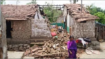 wlc A house destroyed by wild elephant